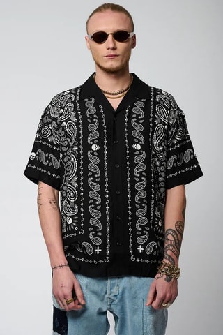 Camisa relaxed - Preto