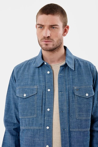 Camisa de ganga - Azul