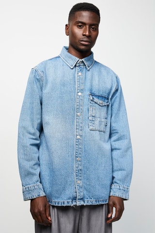 Sobrecamisa de ganga Rolf - Azul-celeste