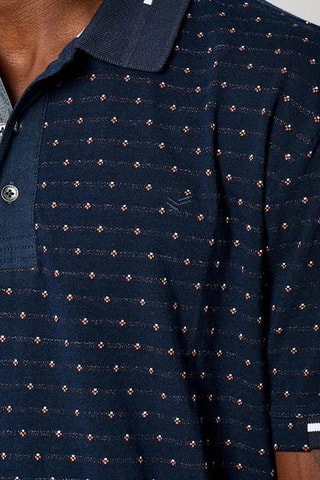 Polo em algodão biológico Kévin - Azul-marinho