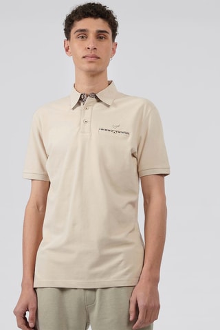 Polo em algodão biológico Nael - Bege