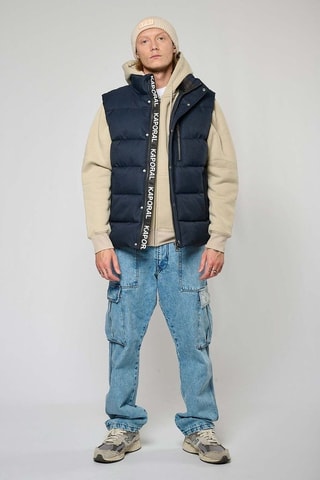 Colete acolchoado regular Bork  - Azul