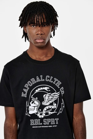 T-shirt em algodão biológico - Preto