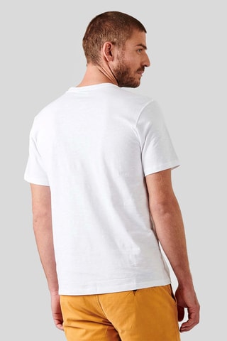 T-shirt em algodão biológico Bleek - Branco