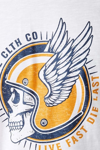 T-shirt em algodão biológico Bleek - Branco