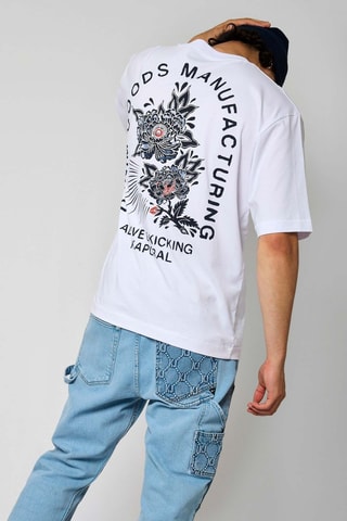 T-shirt em algodão biológico Kyo  - Branco