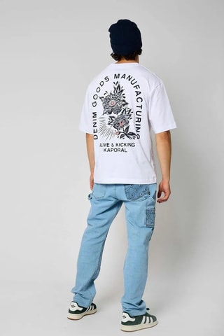 T-shirt em algodão biológico Kyo  - Branco