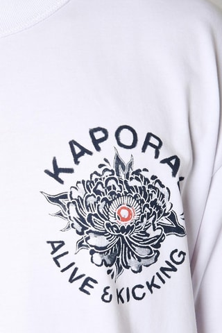 T-shirt em algodão biológico Kyo  - Branco