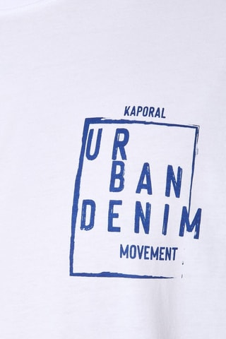 T-shirt em algodão biológico Raven - Branco