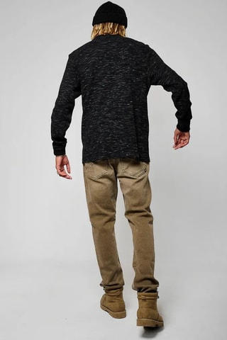 T-shirt regular Kad  - Preto mesclado