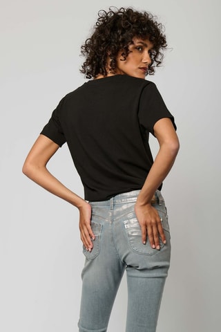 T-shirt em algodão biológico Sotic - Preto