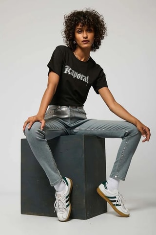 T-shirt em algodão biológico Sotic - Preto