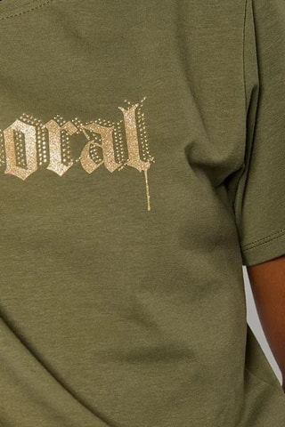 T-shirt em algodão biológico Sotic - Caqui