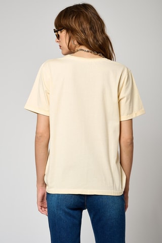 T-shirt regular Solar - Amarelo-claro