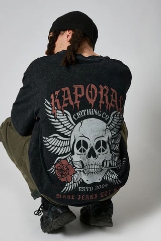 T-shirt oversize Vosto - Preto