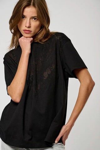 T-shirt regular - Preto