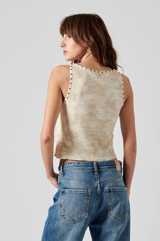 Camisola de alças Farm - Branco