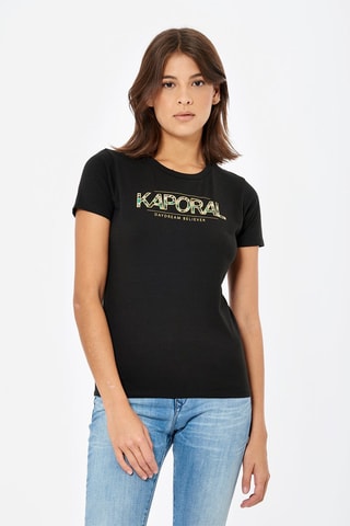 T-shirt em algodão biológico Jall - Preto