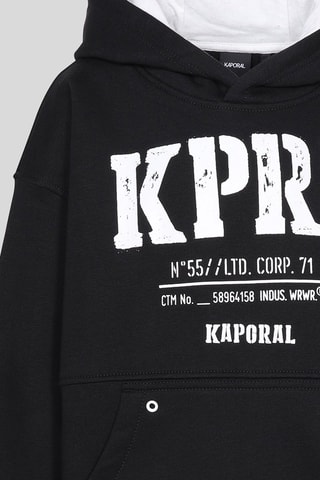 Sweat regular com capuz Moki - Preto