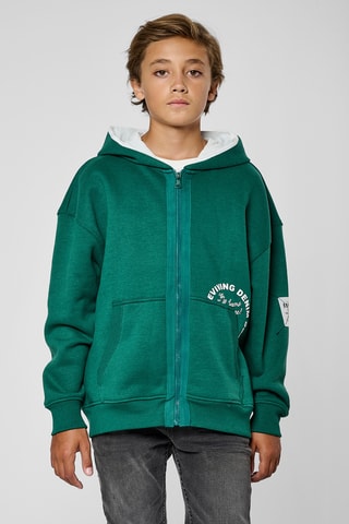 Sweat com capuz Merry - Verde