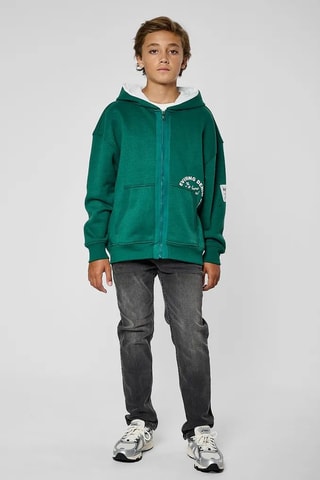 Sweat com capuz Merry - Verde