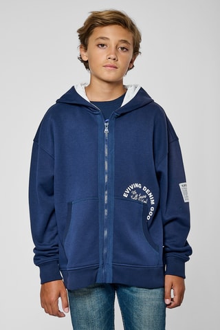 Sweat com capuz Merry - Azul-marinho