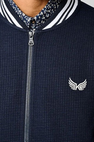 Sweat regular Lino - Azul-marinho