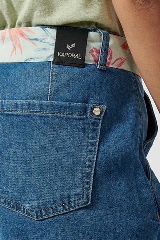 Calções direitos - Azul