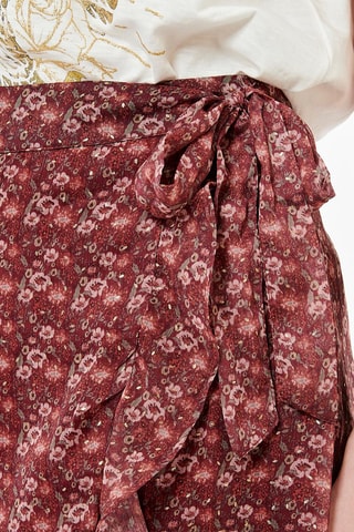 Saia traçada Baeli - Vermelho