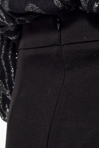 Saia direita de cintura alta Naked - Preto