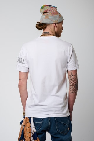 T-shirt slim Barny - Branco