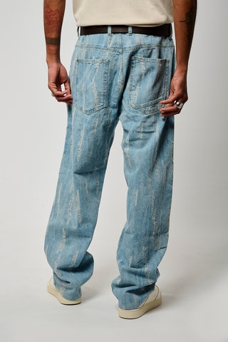 Calças de ganga relaxed Arty - Azul-celeste