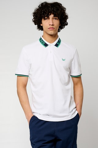 Polo em algodão biológico Toby - Branco