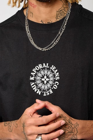 T-shirt em algodão biológico Taz - Preto