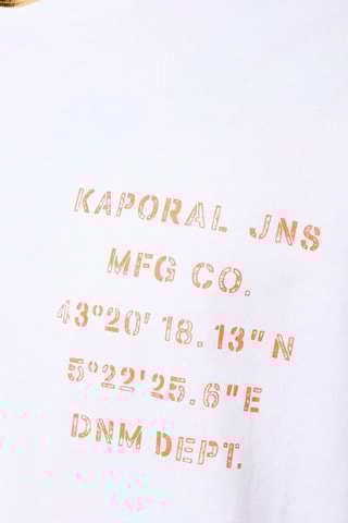 T-shirt em algodão biológico Bark - Branco