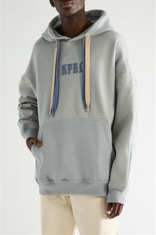 Sweat com capuz Salto - Azul-celeste