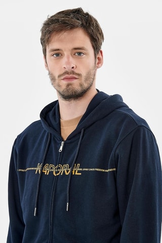 Sweat com capuz Rolan - Azul-marinho