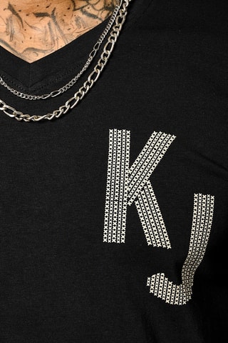 T-shirt slim Barny - Preto