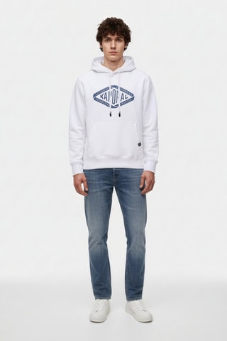 Sweat com capuz Benni - Branco