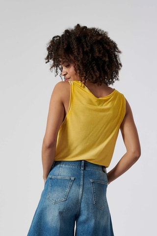 Camisola de alças Flora - Amarelo