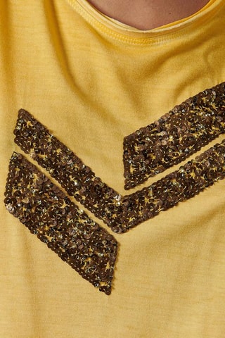 Camisola de alças Flora - Amarelo