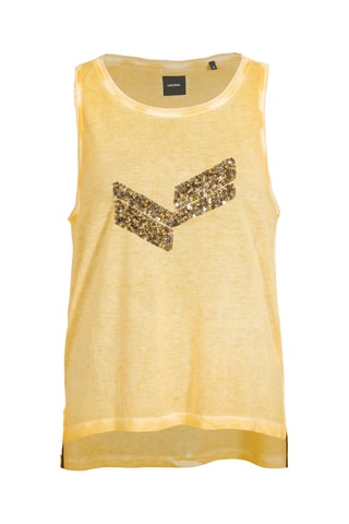 Camisola de alças Flora - Amarelo