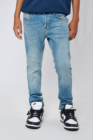 Calças de ganga slim Cego - Azul-celeste