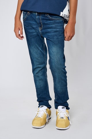 Calças de ganga slim Cego - Azul-escuro