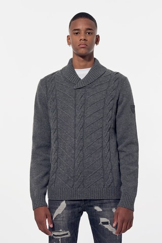 Camisola em lã Akyo - Cinzento-escuro mesclado