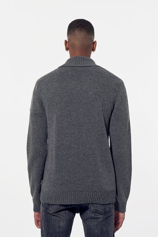 Camisola em lã Akyo - Cinzento-escuro mesclado