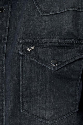 Sobrecamisa de ganga Diego - Preto