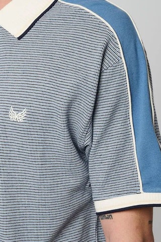 Polo regular em algodão biológico Brits - Azul