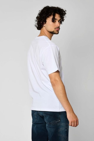 T-shirt regular em algodão biológico Valdo - Branco