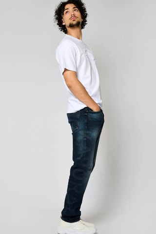 T-shirt regular em algodão biológico Valdo - Branco